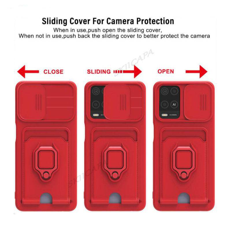 Soft Case Dompet Slot Kartu Dengan Lanyard Geser Untuk Motorola Moto G31 G41 G60s G50 E40 E30 E20 4G