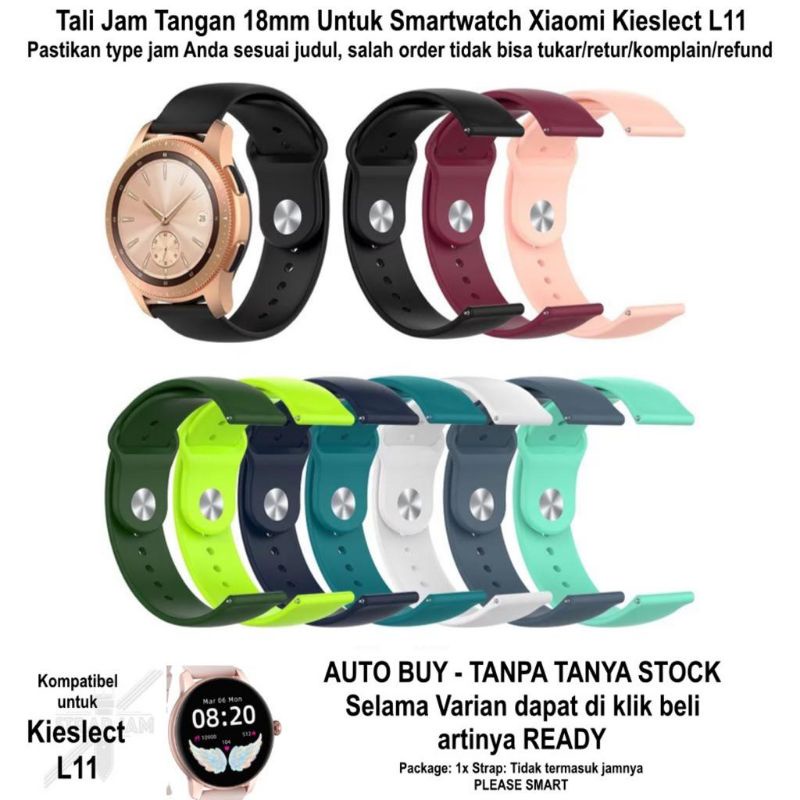 Tali Jam Tangan Xiaomi Kieslect L11 - Strap 18mm Silikon