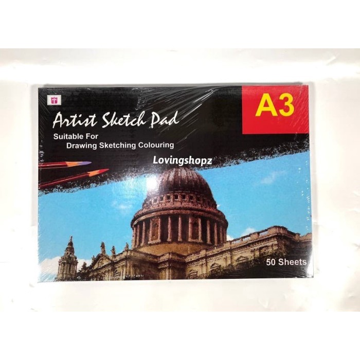 

[COD] Buku Gambar A3 50 lembar, Buku Sketsa A3 , Sketch Book A3
