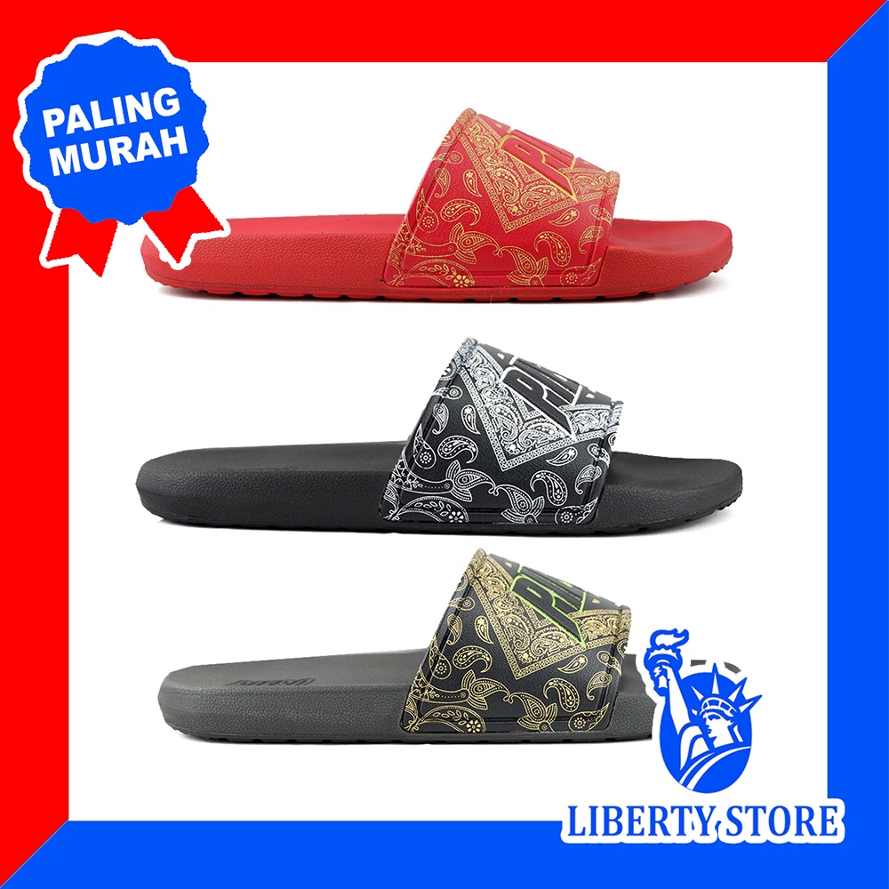 Sandal Selop Kekinian Pria Dewasa PIERO PUNA PAISLEY Terbaru