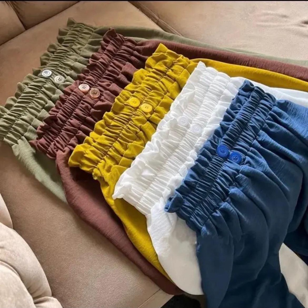 Kulot Kancing 2 / Bahan Crinkle