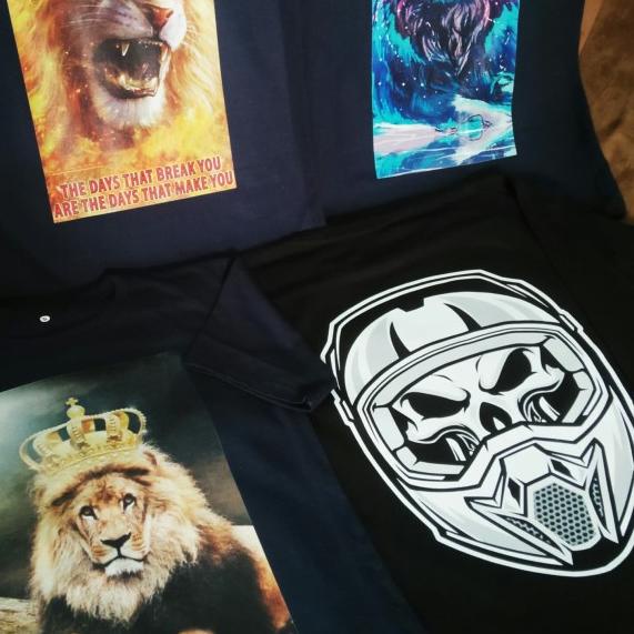 Kaos Print Sablon DTG - Cetak A Enam, Size S-XL