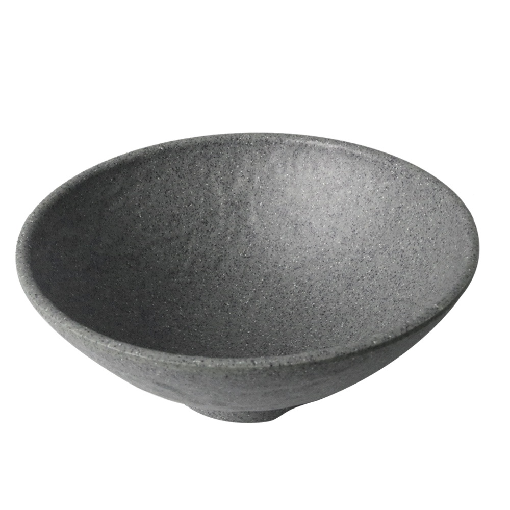 Mangkok Melamin Relief Batu 6,8 inch W6907A GD Melamine Stone