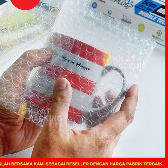 

Bubblewrap Bening Biru Murah Premium Quality 125CM x 50M (OJOL)