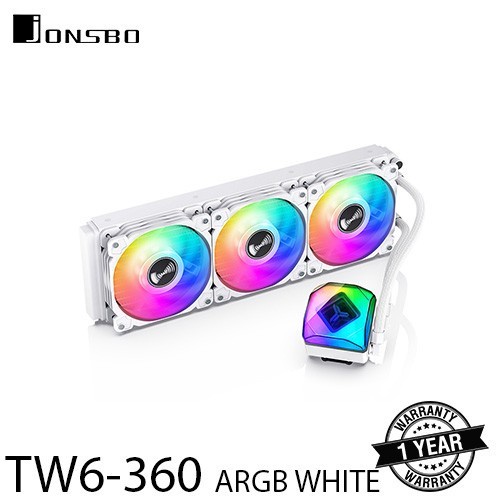 Jonsbo TW6-360 ARGB White Liquid Cooling CPU AIO