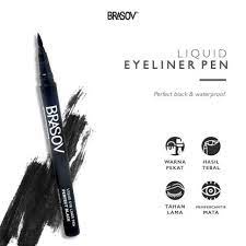 BRASOV PERFECT BLACK WATERPROOF LIQUID EYELINER 2ML - EYELINER SPIDOL