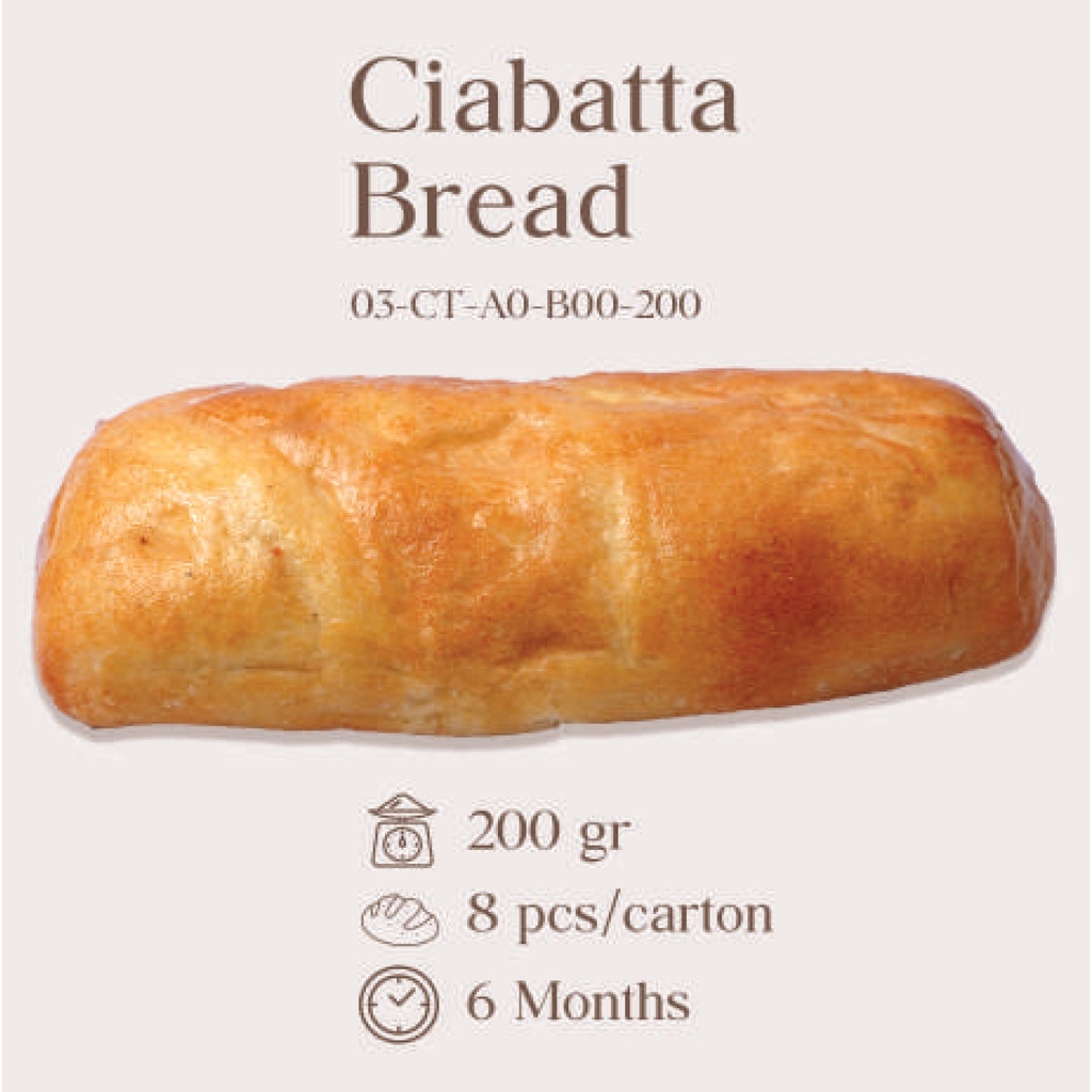 

CIABATTA BREAD FRESH/READY-TO-EAT (KARTON)