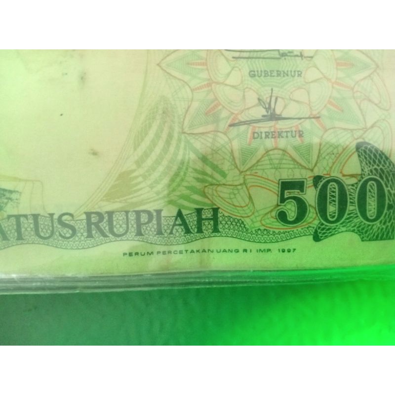 500 rupiah orang utan 1992. imp 1997