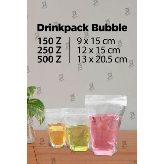 

pouch strongpack bening zipper utk cairan