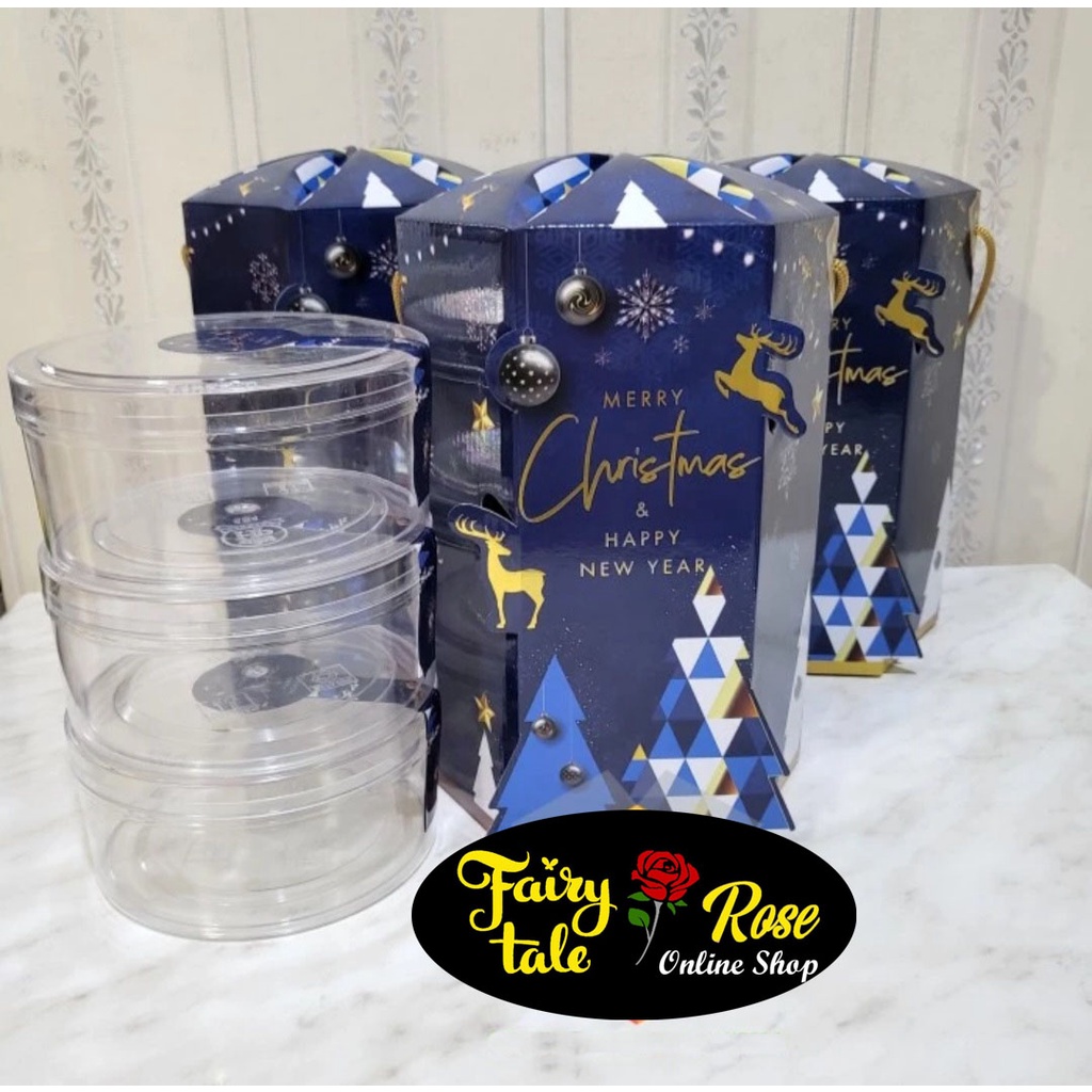 

Box PREMIUM Segienam Natal dan Tahun Baru - Hampers Christmas uk d15cm x t23cm Tebal