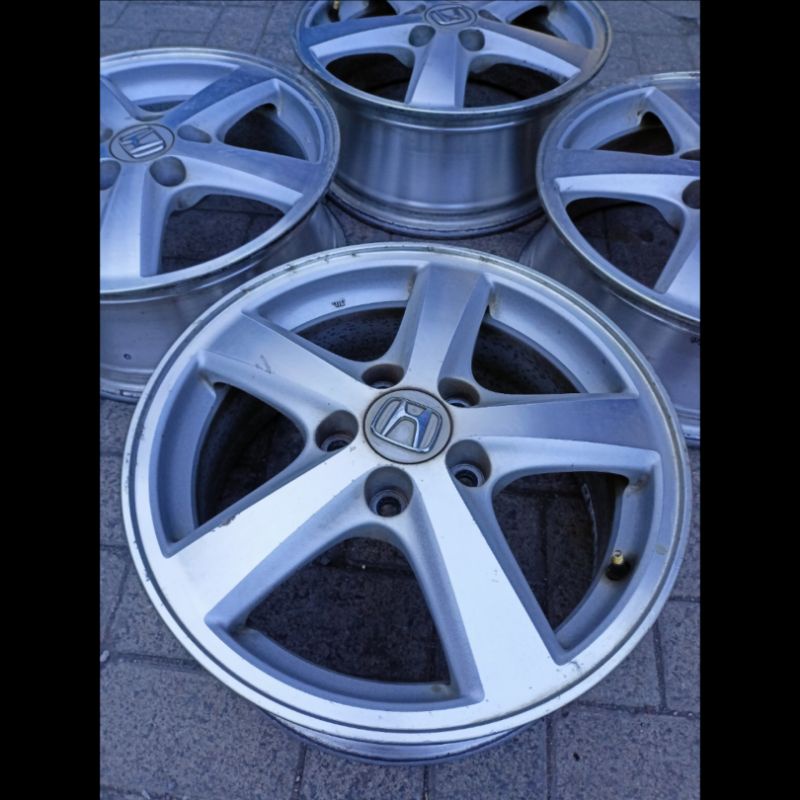 Velg Copotan Honda Accord CM5 Batman Ring 16 R16 pcd 5x114 Lebar 6 Mulus Minus Pemakaian Normal