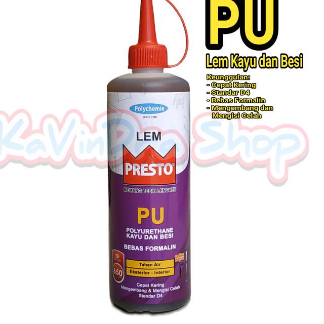 

Lem Presto PU Polyurethane untuk Kayu dan Besi 650 Gram