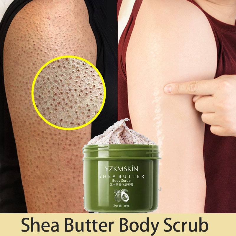 Scrub Cream Scrub Butt 250g Scrub Body&amp;Butt Eksfoliasi Scrub Pemutih Scrub Niacinamide Mengeksfoliasi Dan Meremajakan Kulit Mencerahkan Kulit Mengurangi Kusam