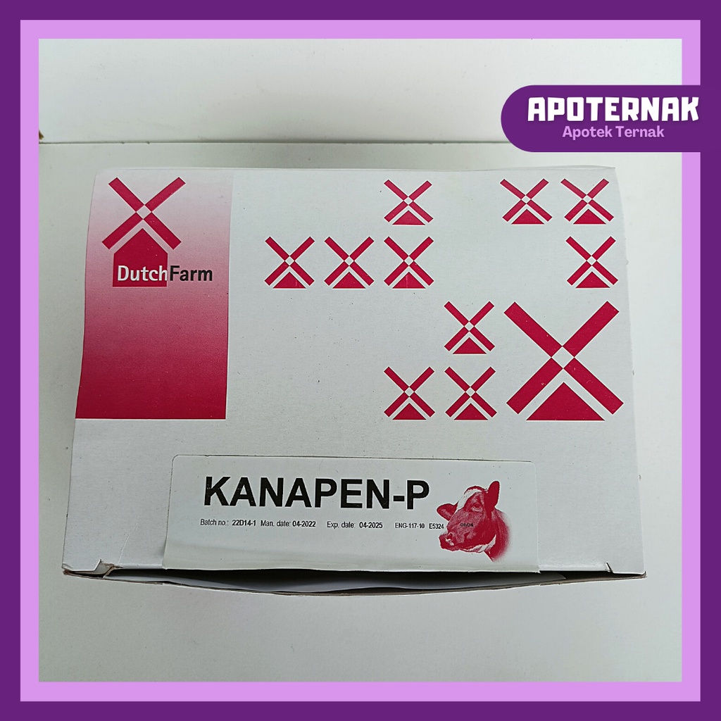 KANAPEN P @1 Syringe | Obat Susu hewan bengkak - Obat Mastitis Pada Sapi Kambing Masa Laktasi | Mripi Biomycin-M Sanbe | DUTCH FARM