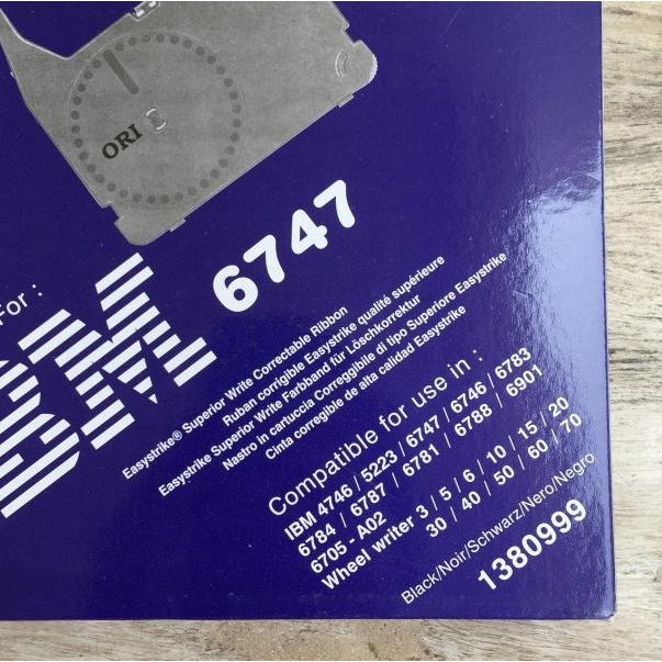 Pita mesin tik ORI utk IBM 6747 correctable typewriter ribbon