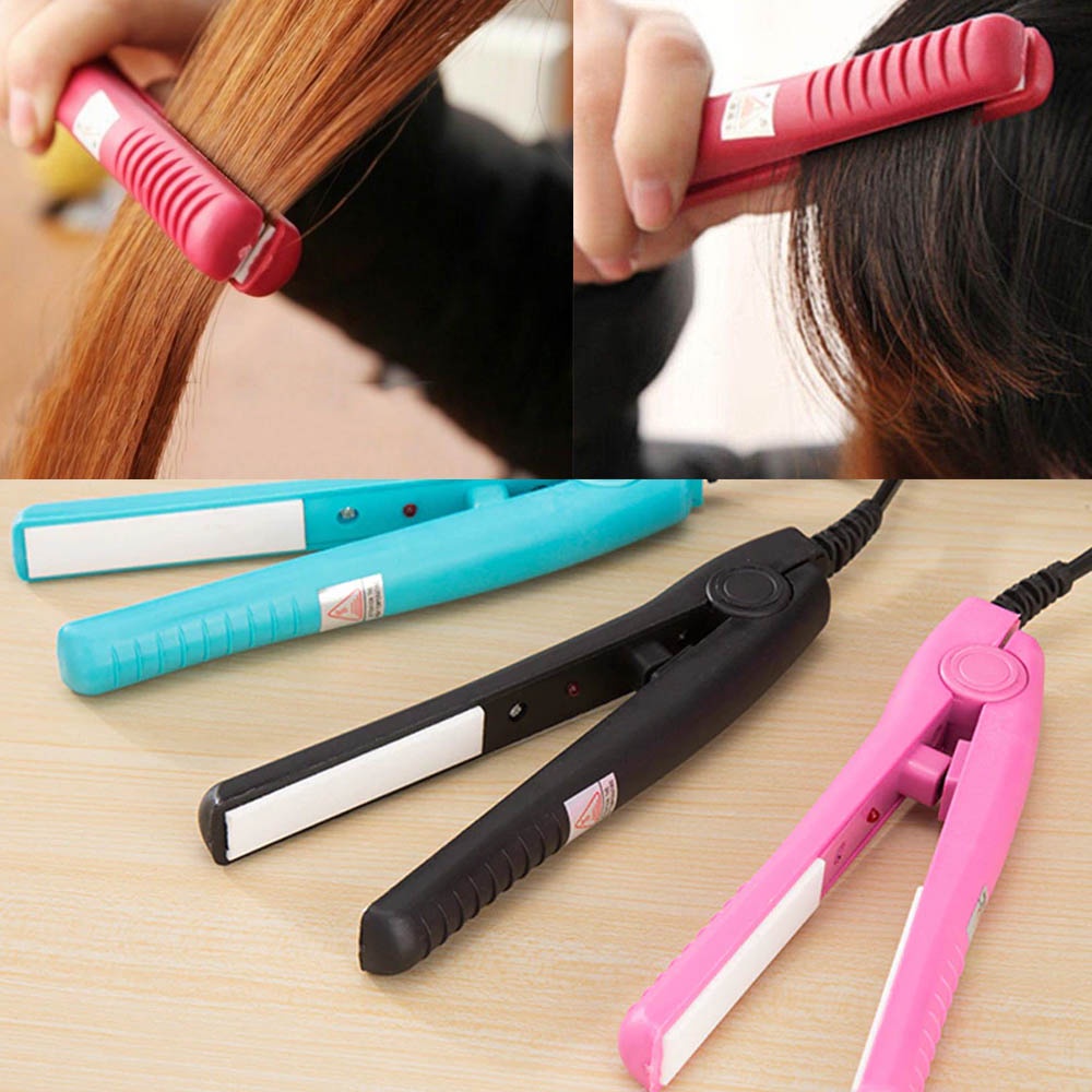 Catokan Rambut Mini Murah Portable 2 in 1  Rambut Curly / Catok Mini Keramik Lurus dan Keriting