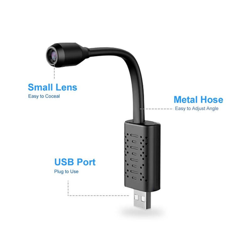 COD Smart Mini Camera V380 Wifi USB IP Camera - Spy Camera USB Flexible