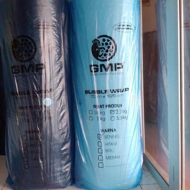

Plastik Bubble Wrap GMP 125 cm x 50 m 3 Kg Cileungsi - Hitam, SIP +/- 2,7 kg
