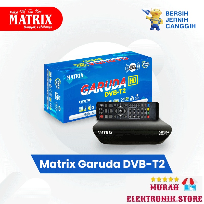 MATRIX STB DVB T2 GARUDA HD BIRU