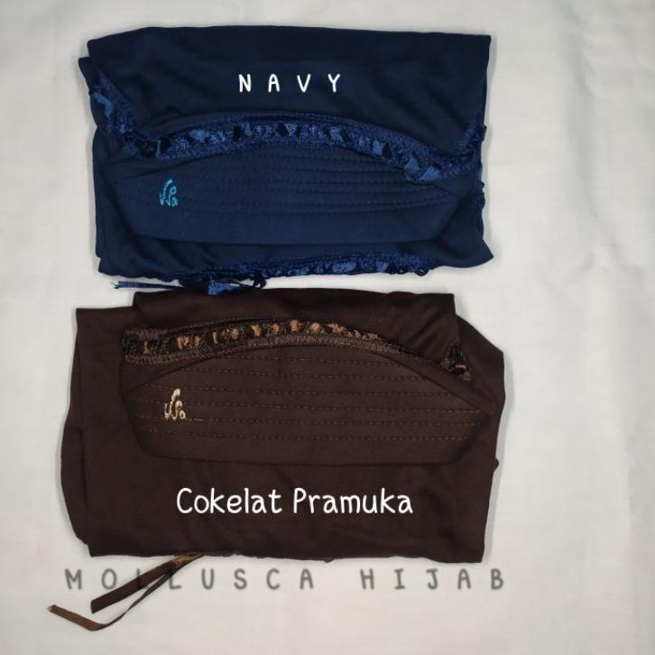 HOT PRODUCT mollusca jilbab kerudung hijab bergo anak sekolah tk sd paud smp sma dewasa warna cokela