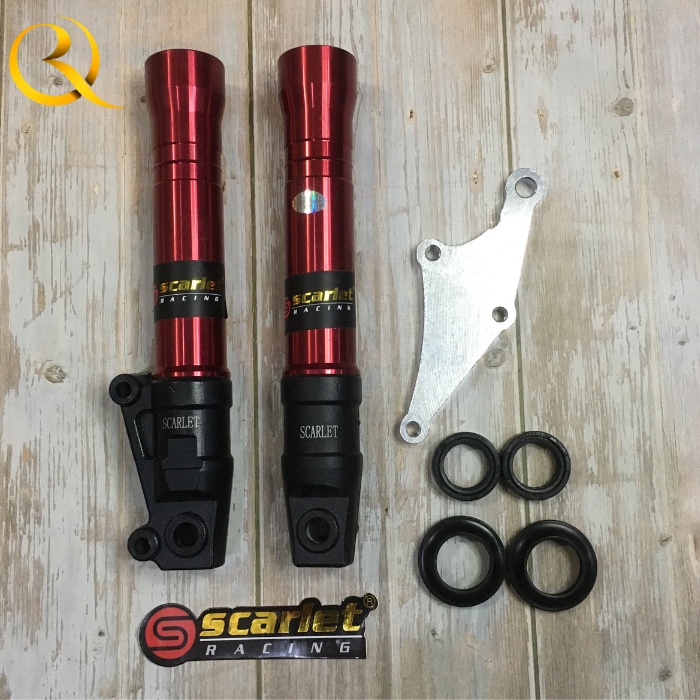 Bottom Botom Tabung Shock Depan Variasi SATRIA FU 150 1121 Merek SCARLET