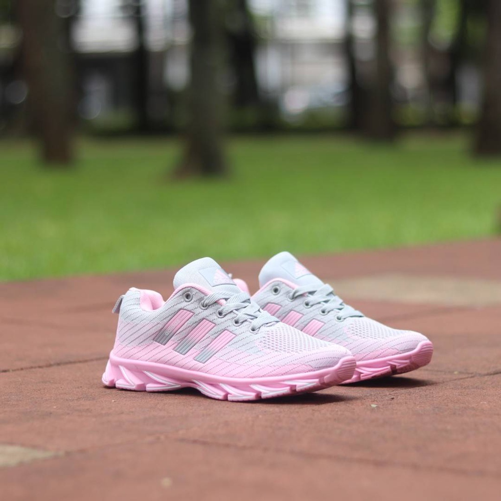 Sepatu Sneaker Wanita Olahraga Sport Dewasa Warna Pink Fashion Casual Kasual Premium Import Kekinian Murah Terbaru Terlaris Ukuran 37 38 39 40 41