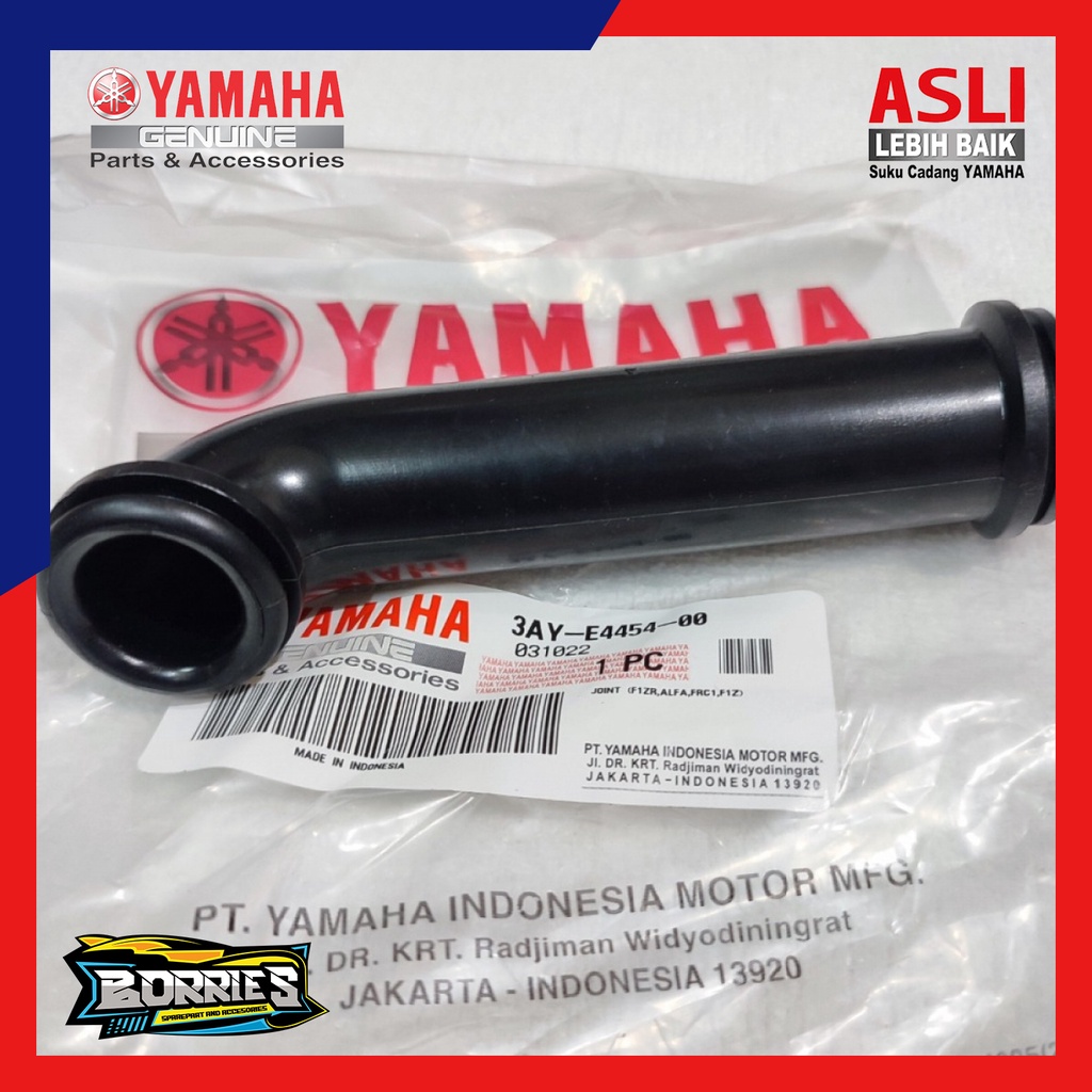 Pipa Karet Box Filter Saringan Udara FIZ R F1Z r 3AY-E4454-00 ORIGINAL YAMAHA YGP