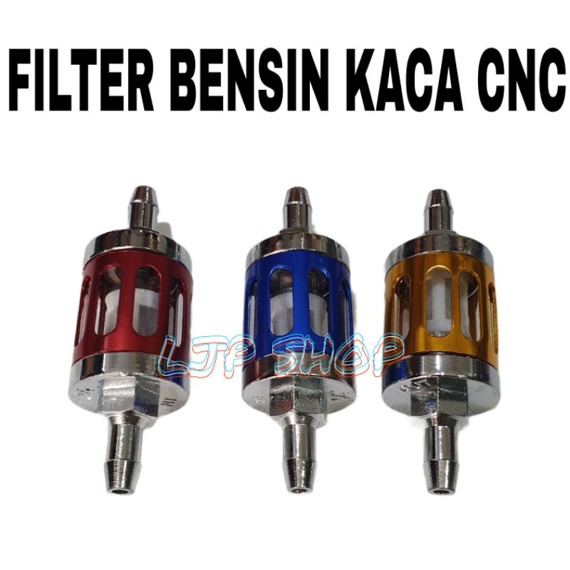 FILTER BENSIN KACA CNC UNIVERSAL//SARINGAN BENSIN KACA