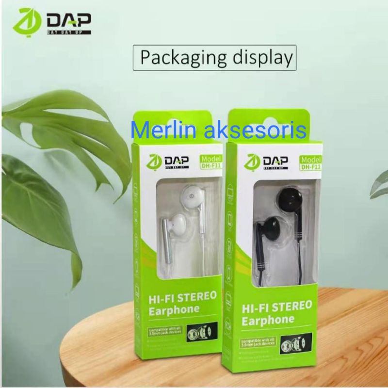 DAP wired earphone DH-f11 Super Bass hi-fi stereo earphone original