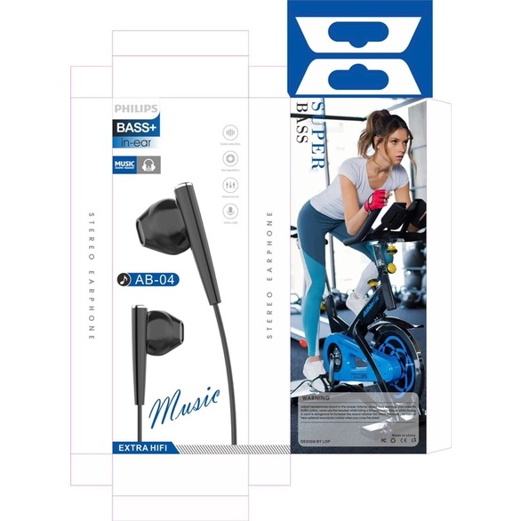 Handsfree Philips AB-04 AB-05 AB-06/Earphone Philips Stylish Dan Elegan Bisa Untuk Telepon Handsfree Murah Meriah Promo By Sen