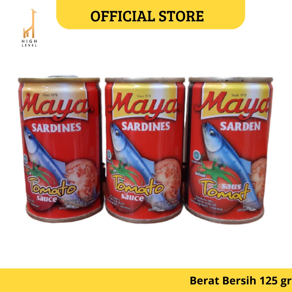 

Sarden Sardines Ikan Kaleng Maya Saus Cabe dan Tomat 155 gr