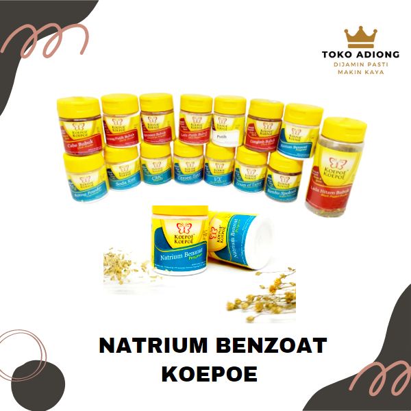 

NATRIUM BENZOAT KOEPOE 33gram / sodium benzoat / pengawet