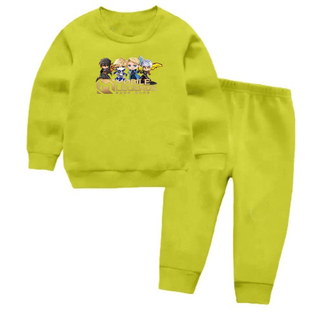 Setelan Sweater Anak MOBILE GAME 02 Basic Oblong/COD