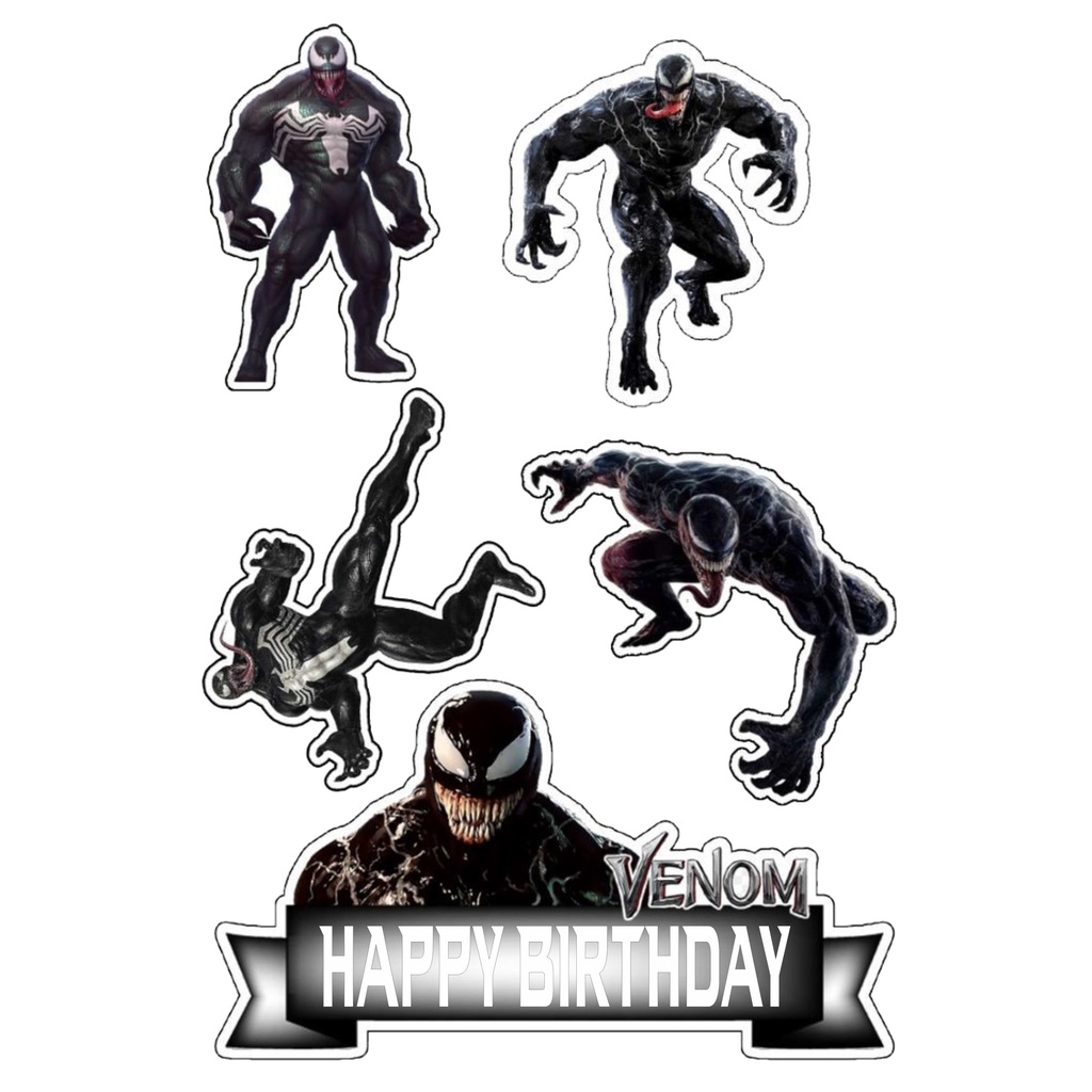 

TOPPER CAKE CUSTOM TOPPER ULANG TAHUN TOPPER ULTAH / HIASAN KUE VENOM