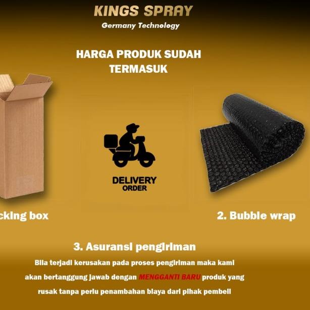 

KINGS SEALENT SPRAY - ANTI BOCOR - SATUAN (1PCS) - AQUA SPRAY - Hitam