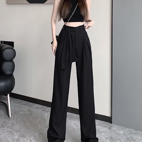 Celana Pants Wanita Highwaist Oversize Lurus Casual Pants