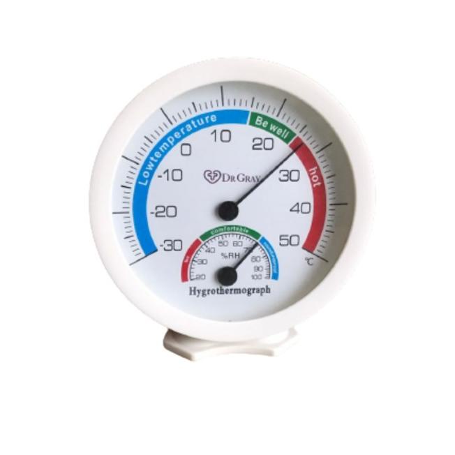 termometer ruangan /hygrometer analog 5 inch