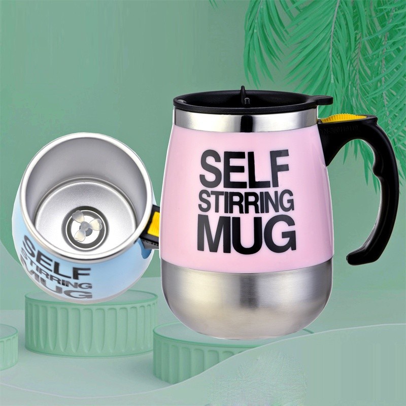 Gelas Aduk Putar Juicer Mug 400ML Stainless