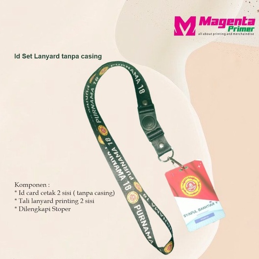 

Set Id Card Lanyard 2 Sisi Tanpa Casing