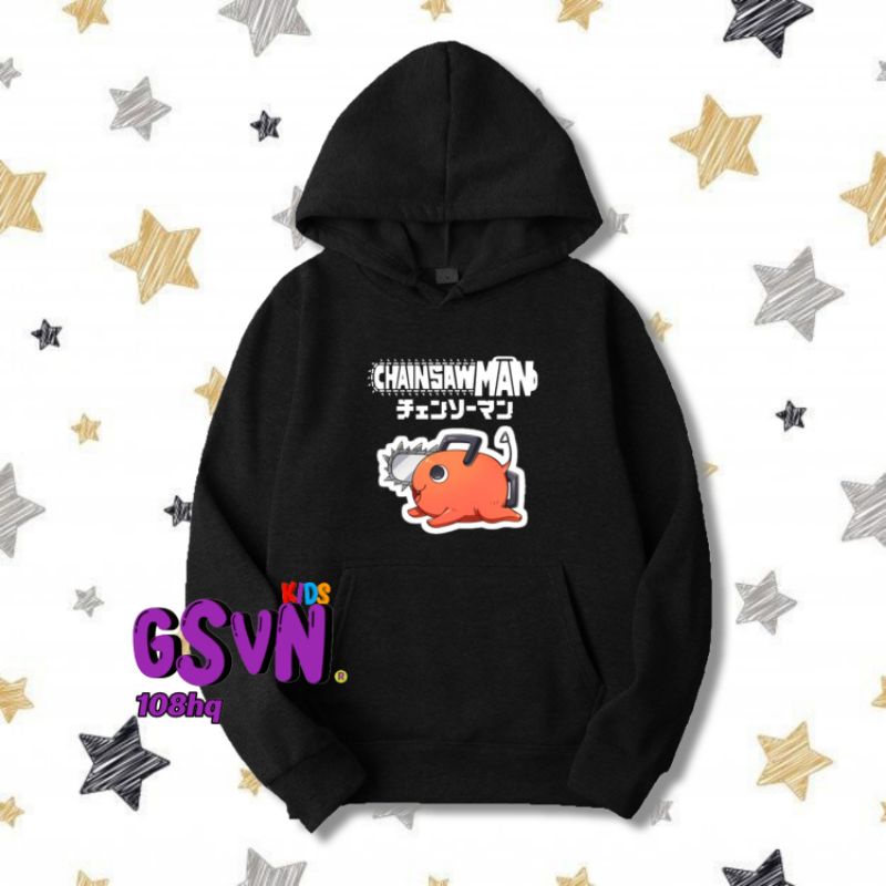 Jaket Anak - Hoodie Sweater Anime Chainsaw Man Terbaru Denji Makima Power Pochita Waifu Wibu Manga C