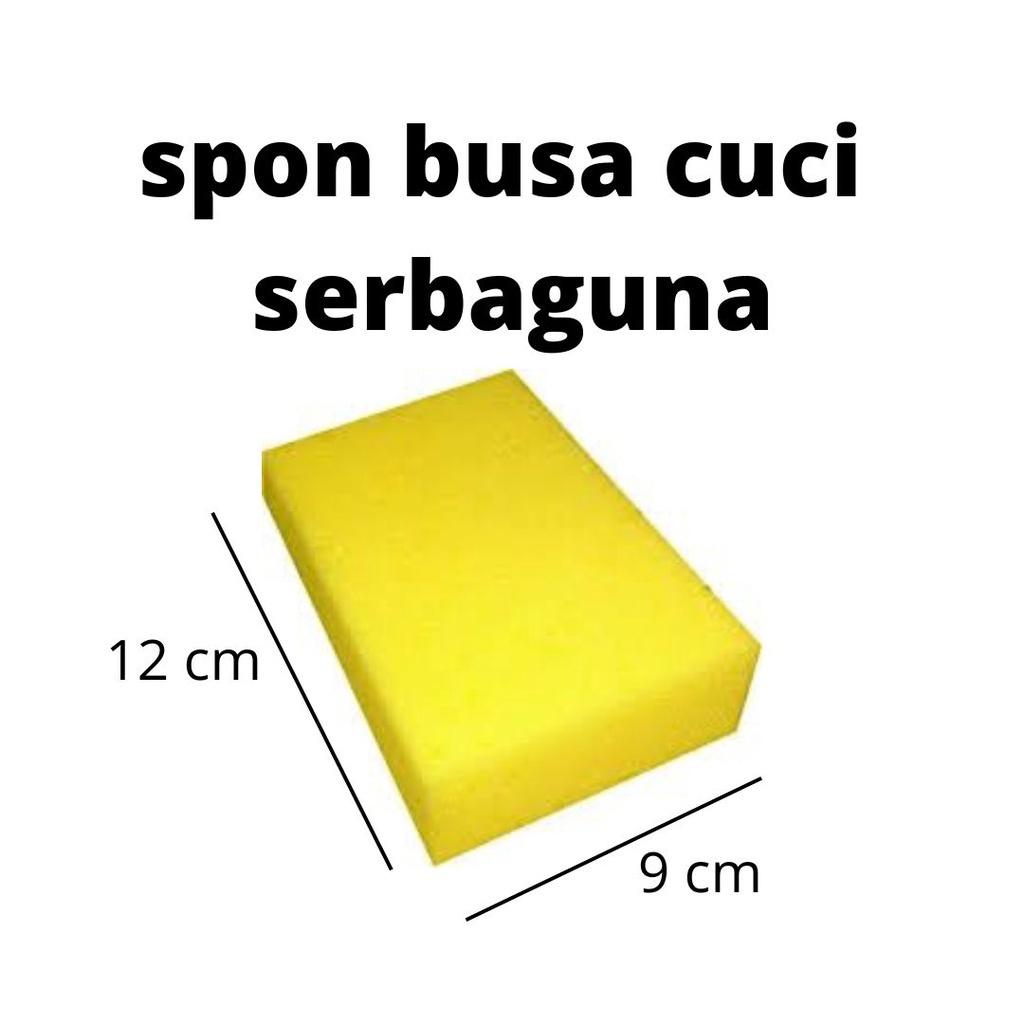 SPON BUSA CUCI SERBAGUNA MURAH WARNA RANDOM UKURAN 12 CM X 9 CM