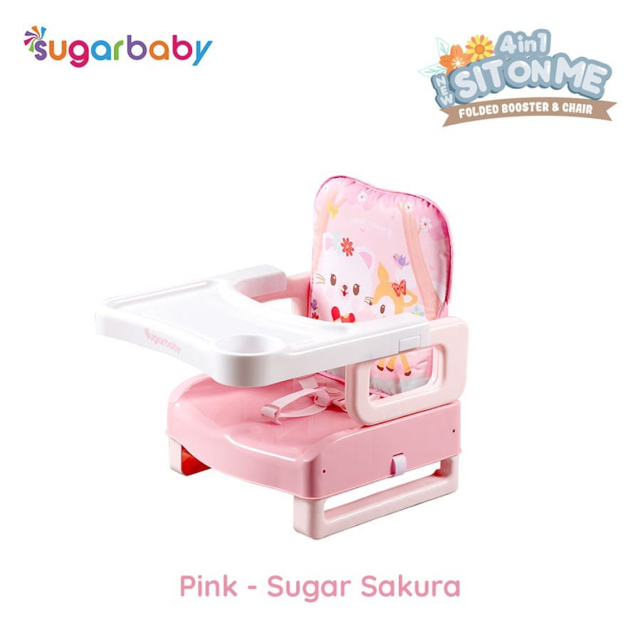 Sugar Baby 4in1 Folded Booster Seat + Chair Sit On Me / Kursi Makan