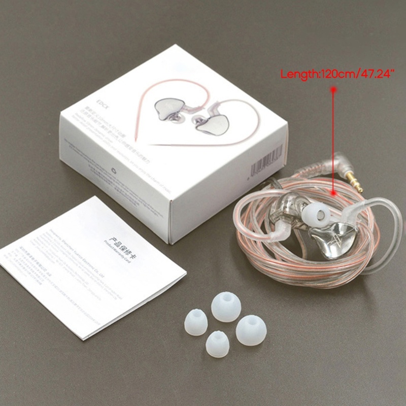 Gro KZ-EDCX In Ear Earphone HIFI Headphone Headset Definisi Tinggi Earphone Hibrida Dinamis 2pin Earpho Kabel Dilepas