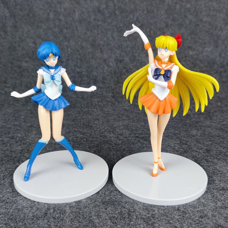 5pcs / Lot Action Figure Anime Sailor Moon Tsukino Usagi Kino Makoto Mizuno Ami Ukuran 16.5-18cm