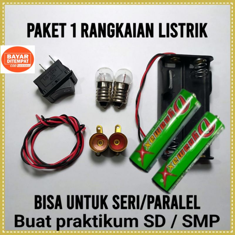 Rangkaian Listrik buat praktikum Sekolah SD / SMP