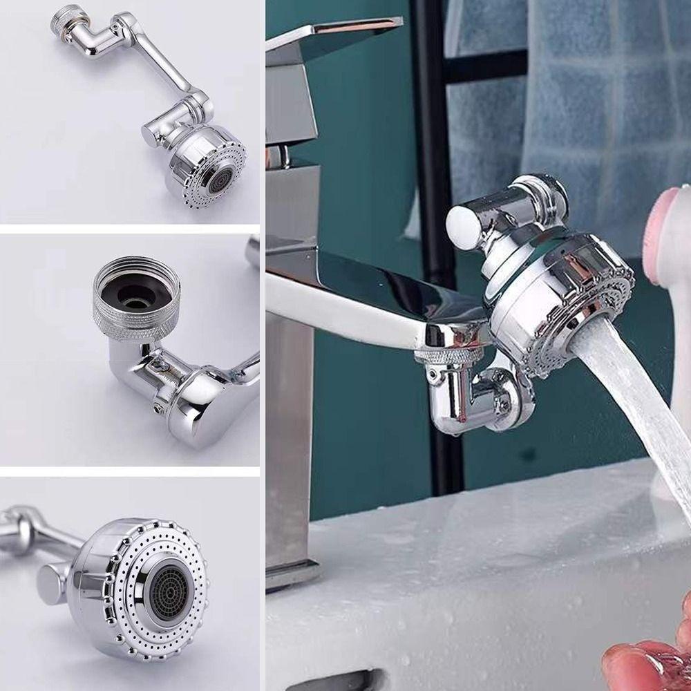 Populer Kran Dapur Universal1080° Faucet Nozzle Adapter Keran Kamar Mandi