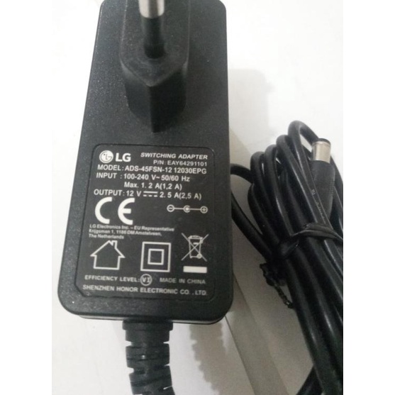 lg adaptor 12v 2.5a high quality