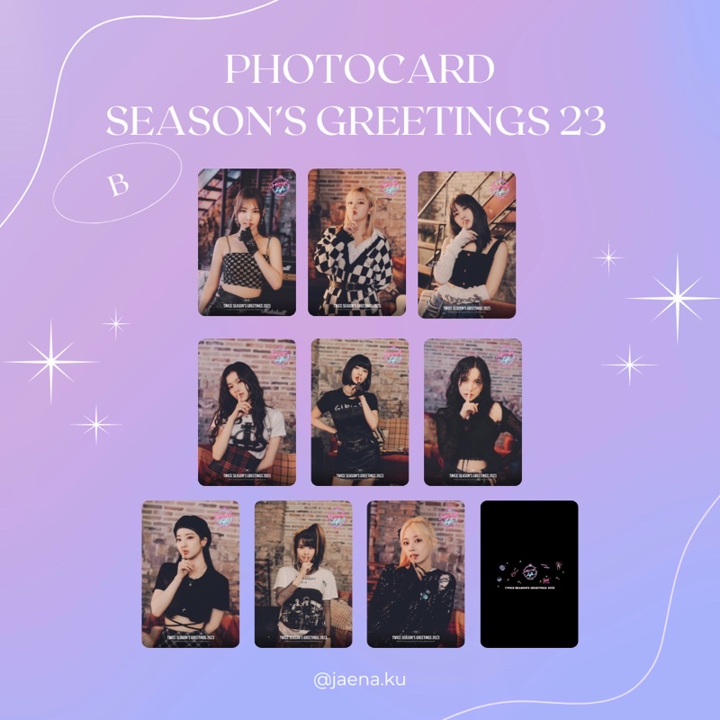 [TWICE] PHOTOCARD SEASON’S GREETINGS 2023 TWICE ‼️BACA DESKRIPSI‼️