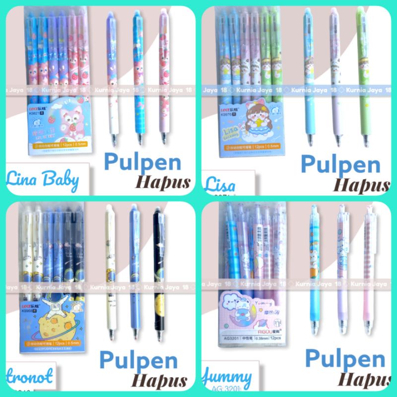 Pulpen Bisa Dihapus Bolpoin Gel Erasable Pen Pena Yang Bisa Dihapus Lucu Hapus/ballpoint