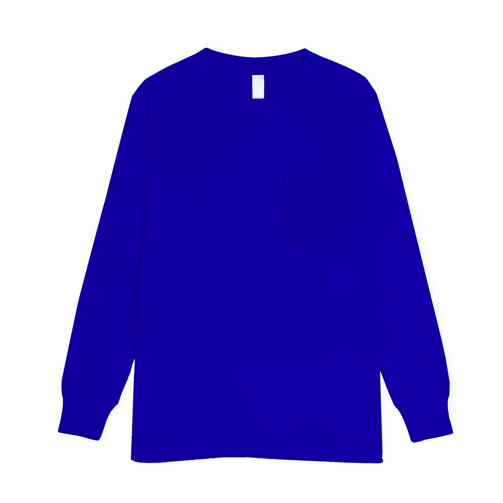 Prime Apparel - Heavy Weight LS Pocket T-Shirt - Royal Blue